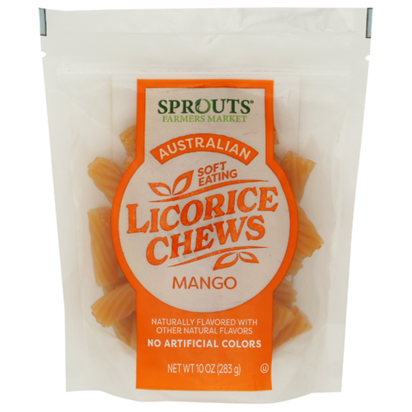 Sprouts Australian Soft Eating Mango Licorice Chews
