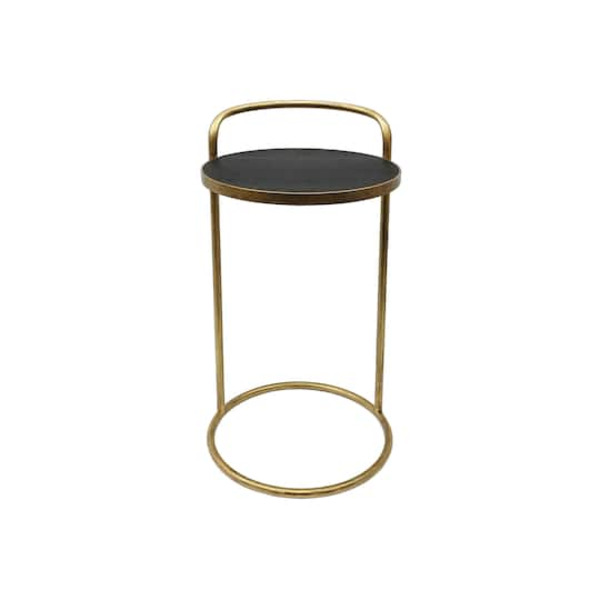 Ashland Faux Crocodile Cocktail Table - Black