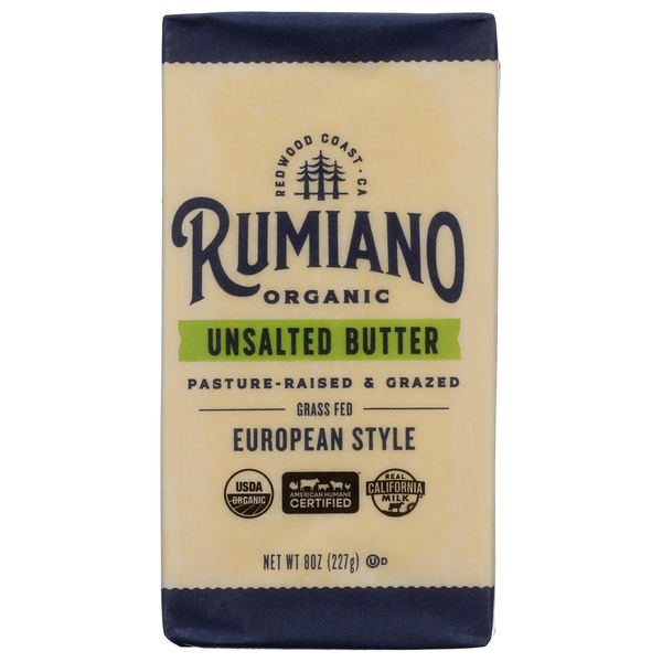 Rumiano Cheese Company Unsalted Butter (Vertical)