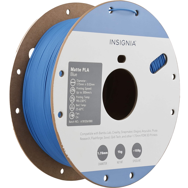 Insignia Matte PLA 1.75 mm Filament - Matte Blue