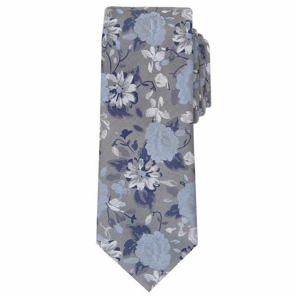 Bespoke Apothecary Men's Galloway Floral Skinny Tie - Blue Hopkins