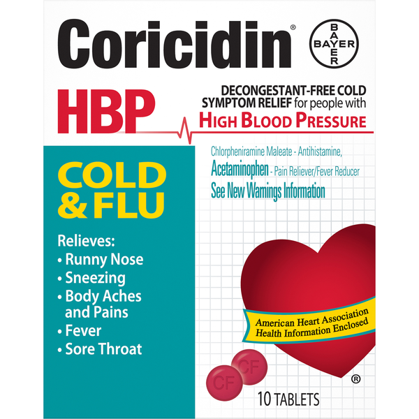 Coricidin Cold & Flu, Tablets Same-Day Delivery | Family Dollar