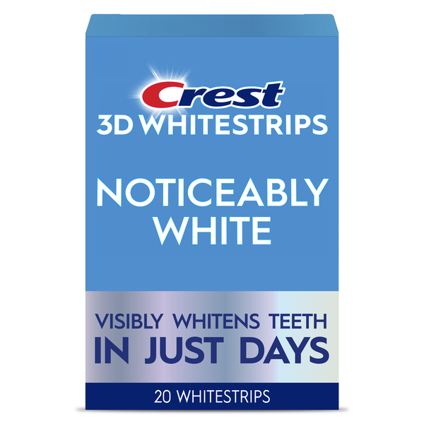 Crest 3D Whitestrips Noticeably White At-home Teeth Whitening Same