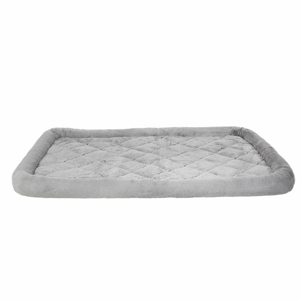 Top Paw Plush Crate Mat - Grey