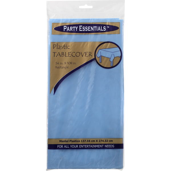 Party Essentials Tablecover, Rectangle, Plastic (1 each) Instacart