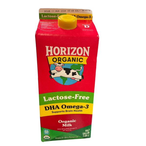 Horizon Organic Whole DHA Omega-3 Lactose Free Milk Same-Day