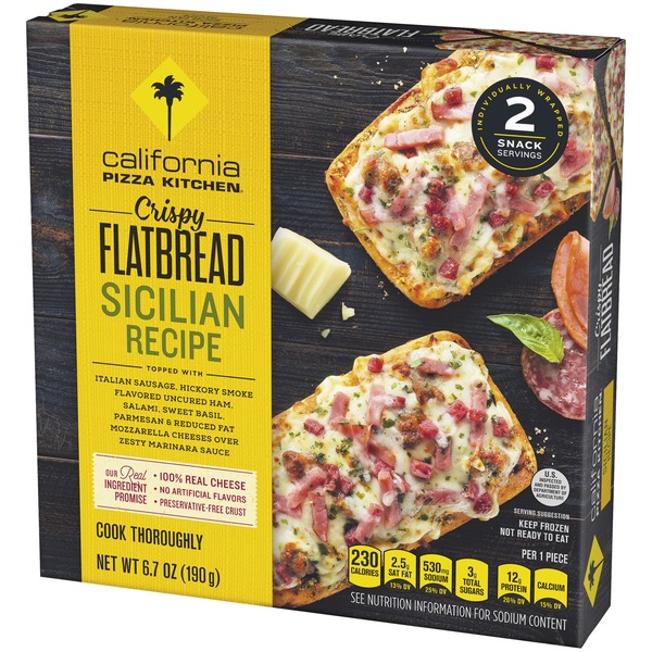 California Pizza Kitchen Crispy Flatbread Sicilian Recipe Pizza