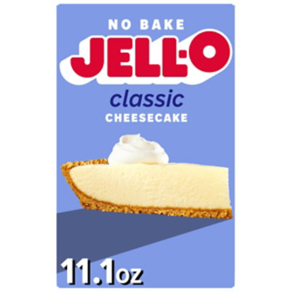 Jell-O No Bake Classic Cheesecake Dessert Kit With Filling Mix and Crust Mix Box - 11.1 Oz