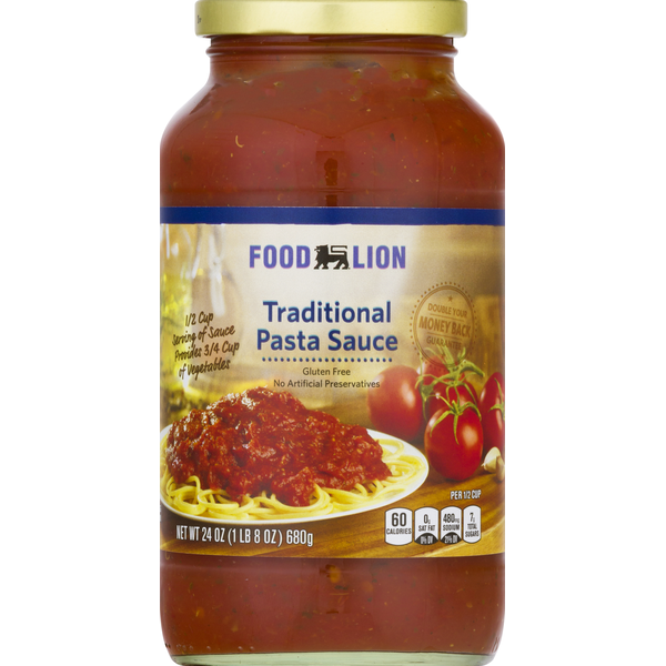 Food Lion Pasta Sauce, Traditional (24 oz) Instacart