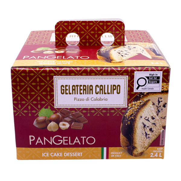 Gelateria Callipo PanGelato Ice Cake Dessert 2.4 L