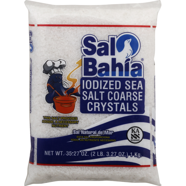 Sal Bahía Sea Salt, Coarse Crystals, Iodized