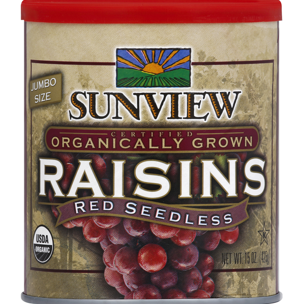 Sunview Raisins, Red Seedless, Jumbo Size Same-Day Delivery | PCC