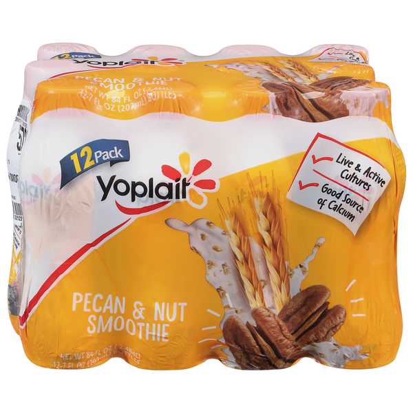 Yoplait Smoothie, Pecan & Nut, 12 Pack