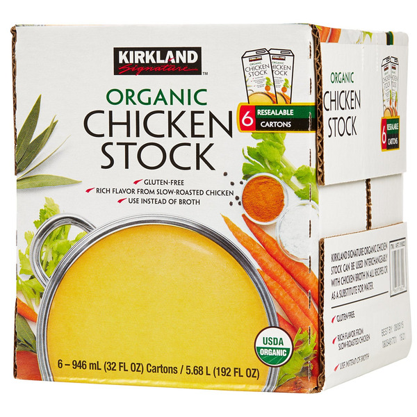 Organic Chicken Stock, 6 x 946 ml