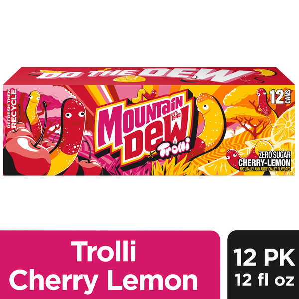 ドリカム　DELICIOUS MD Mountain Dew Zero Sugar Trolli, Cherry Lemon Same-Day Delivery or