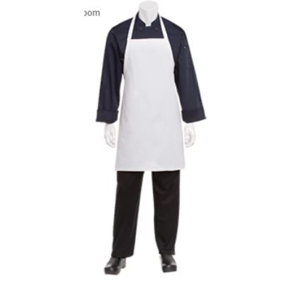 Chef Works - APKDC Bib Apron, White, One Size