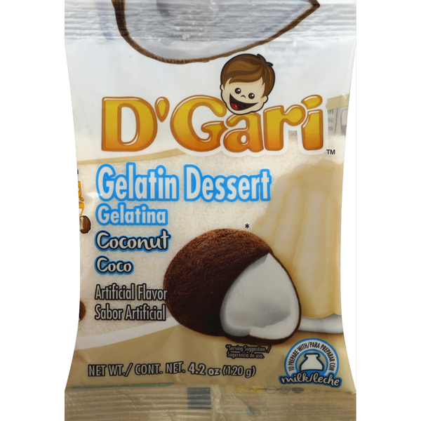 D'Gari Gelatin Dessert, Coconut