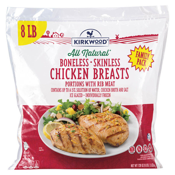 Kirkwood 8 lb IQF Chicken Breasts
