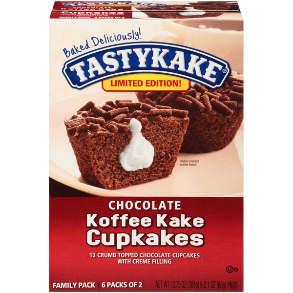 Tastykake Chocolate Koffee Kake Cupcakes (2.1 oz) Instacart