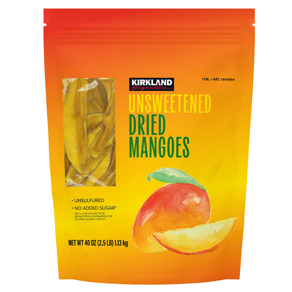 Kirkland Signature Unsweetened Dried Mangoes, 40 oz