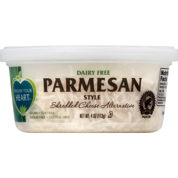 Follow Your Heart Shredded Cheese Alternative, DairyFree, Parmesan