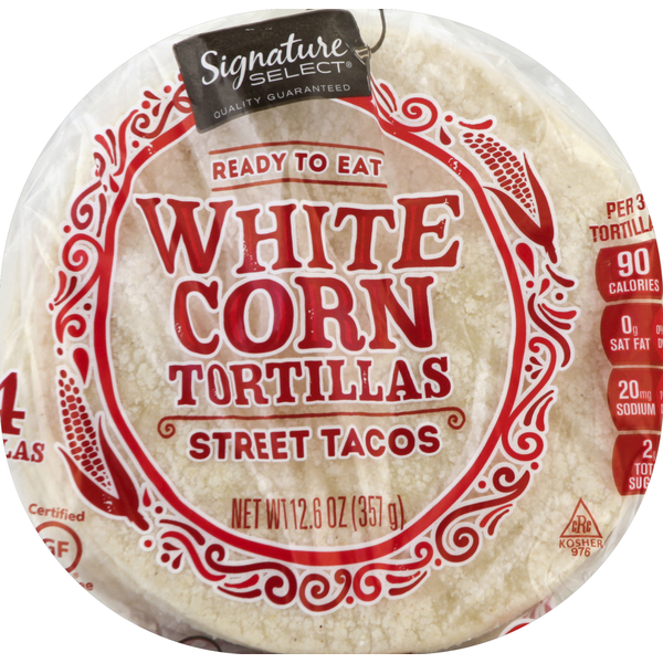 SIGNATURE SELECTS Tortillas, Street Tacos, White Corn