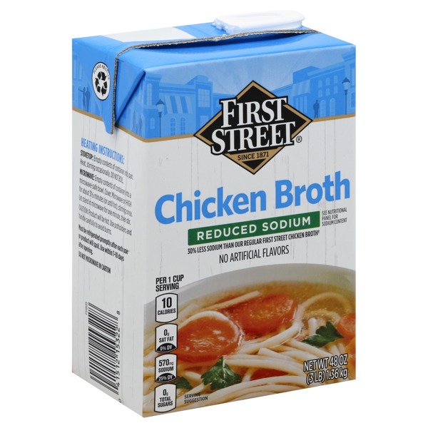 First Street Chicken Reduced Sodium Broth
