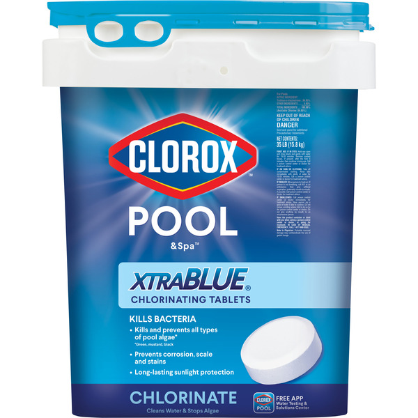 Clorox Pool&Spa XtraBlue 35 Pound(s) Bucket 3-in Tablets Chlorine