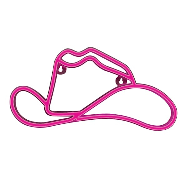 Innovibe Hot Pink Cowboy Hat Neon Wall Sign