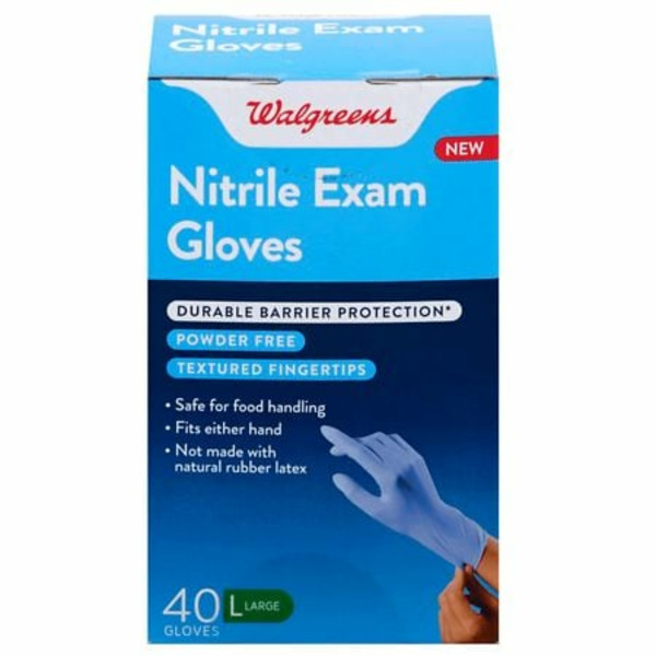 Walgreens Walgreens Large Nitrile Exam Gloves SameDay Delivery or Pickup Instacart