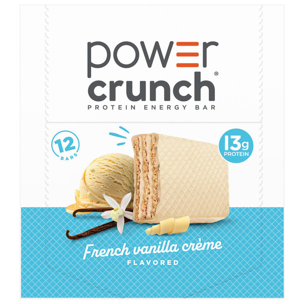 Power Crunch Protein Energy Bars, 14g Protein, French Vanilla, 1.4