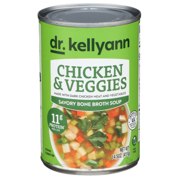 Dr. Kellyann Chicken Veggies Bone Broth Soup