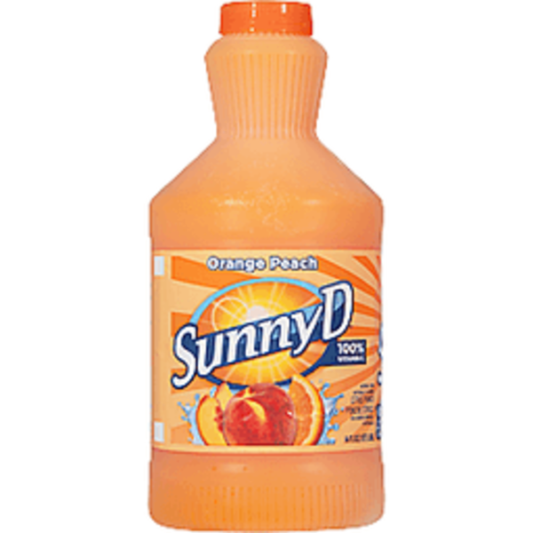 Sunny D - Orange Fused Peach Citrus Punch - 8/64 oz