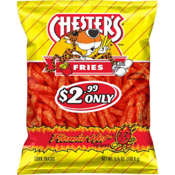 Chester's Flamin' Hot Flavored Corn and Potato Snacks