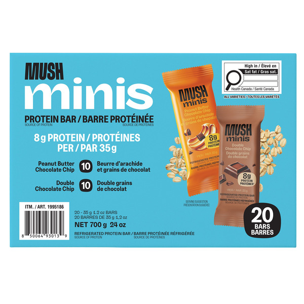 MUSH Minis Protein Bars Variety Pack 20 x 35 g