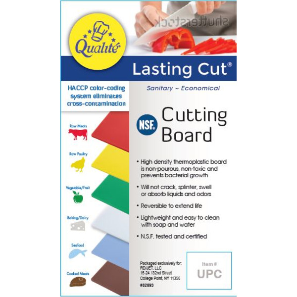 Qualite - Brown Poly Cutting Board, 15x20