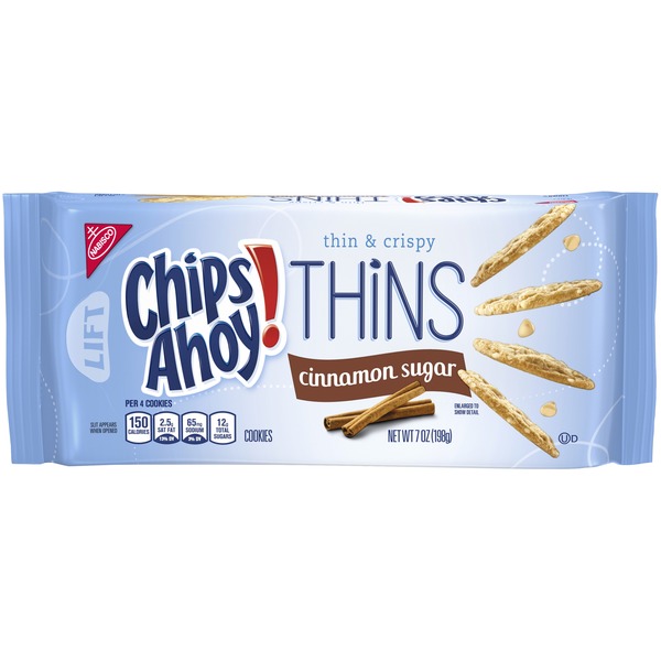 Chips Ahoy! Thins Cinnamon Sugar Cookies Same-Day Delivery or