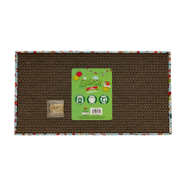 GMASON The Grinch Holiday Corrugate Cat Scratcher, 18 x 9.75 x 2 in
