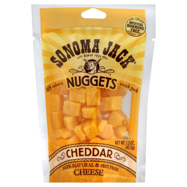 Sonoma Jack Cheese Nuggets, Cheddar, Snack Pack (1.5 oz) Instacart