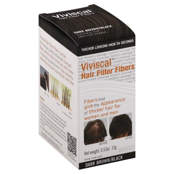 Viviscal Hair Filler Fibers, Dark Brown/Black (0.53 oz) Instacart
