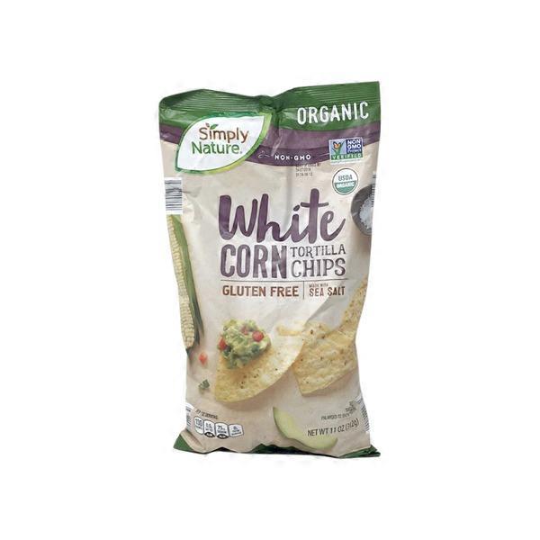 Simply Nature Organic White Corn Tortilla Chips (11 oz) Instacart