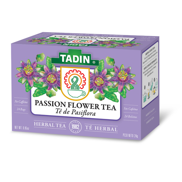 Tadin Passion Flower Tea, Caffeine Free Herbal Tea