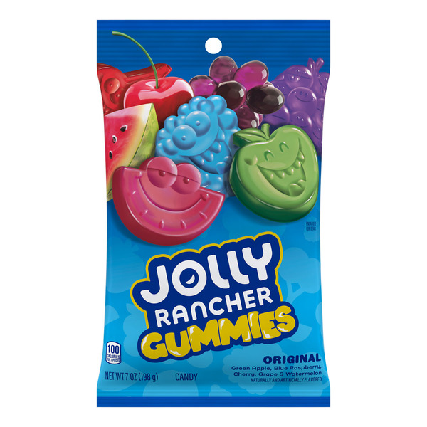 JOLLY RANCHER Gummies Assorted Fruit Flavored Candy Bag, 7 oz Same