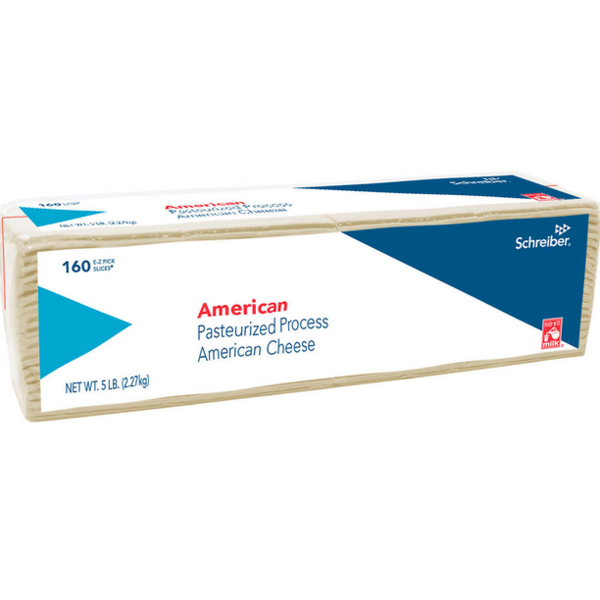 Schreiber - American Cheese Slices - 120 Ct, 5 lbs