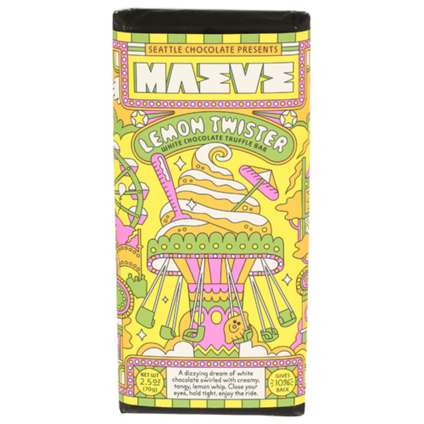 Maeve By Seattle Chocolate Lemon Twister White Chocolate Truffle