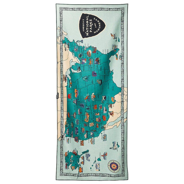 Nomadix Original National Parks & Monuments Map Towel