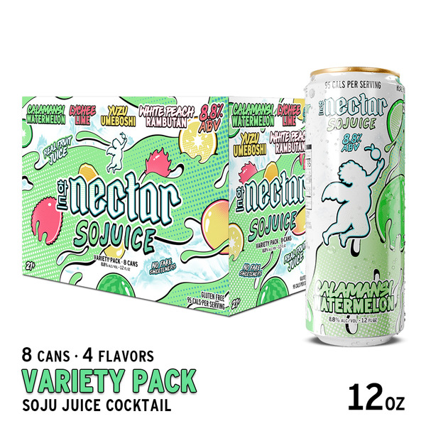 Nectar SoJuice, Spiked Asian Fruit Juice Variety Pack Same-Day