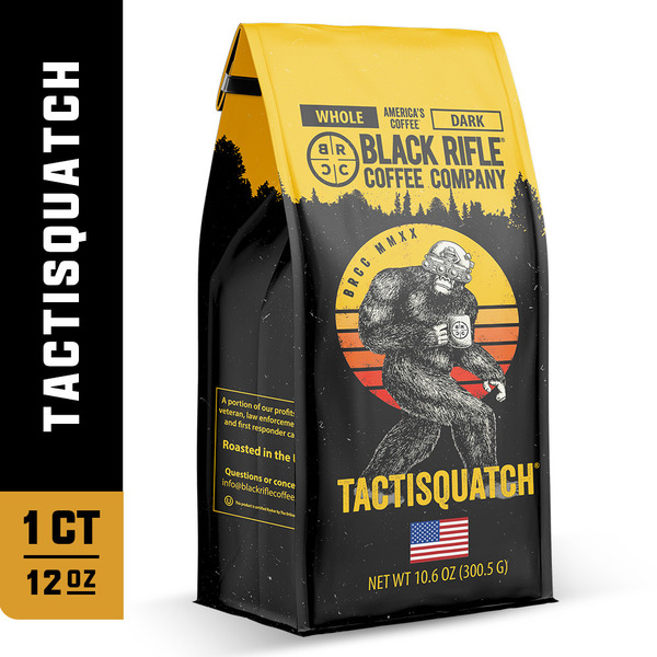 Black Rifle Coffee Tactisquatch, Dark Roast, Ground Coffee Same