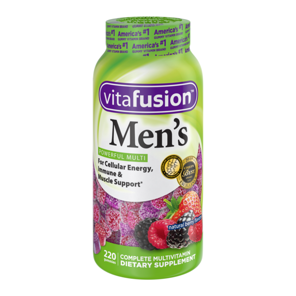 VitaFusion Men’s Powerful Multi Complete Multivitamin Gummies Dietary Supplement (220 1n