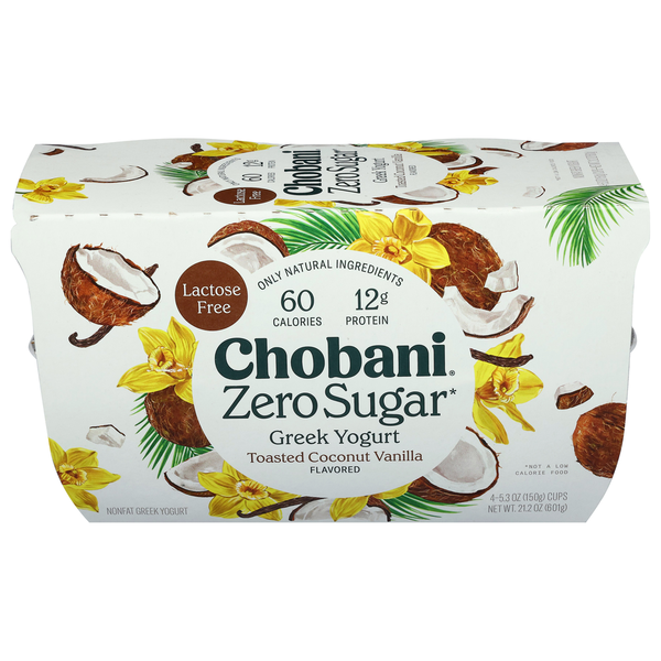 Chobani Nonfat Greek Toasted Coconut Vanilla Yogurt Same-Day